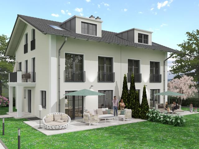 FRÜHJAHRSSPECIAL: Neubau von zwei Doppelhaushälften, fußläufig zum Ortskern sowie zum Chiemsee