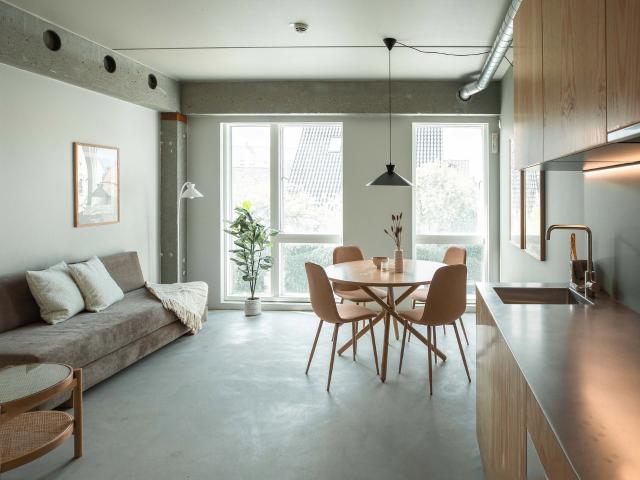 Funktionel 1 værelses med fælles tagterrasse