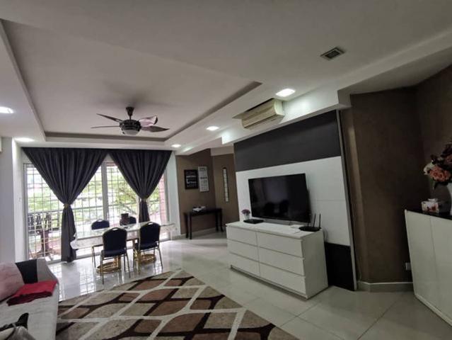 FULL FURNISHED LOW FLOOR Villa Wangsamas Condominium Wangsa Maju KL