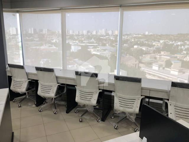 Full Furnished Office 40 to 50 person sitting Available For Rent At Main Shahra E Faisal Near Razi Road Well Maintained Building Almost New Building Best For Software House Multinational Company And Business Purposes
