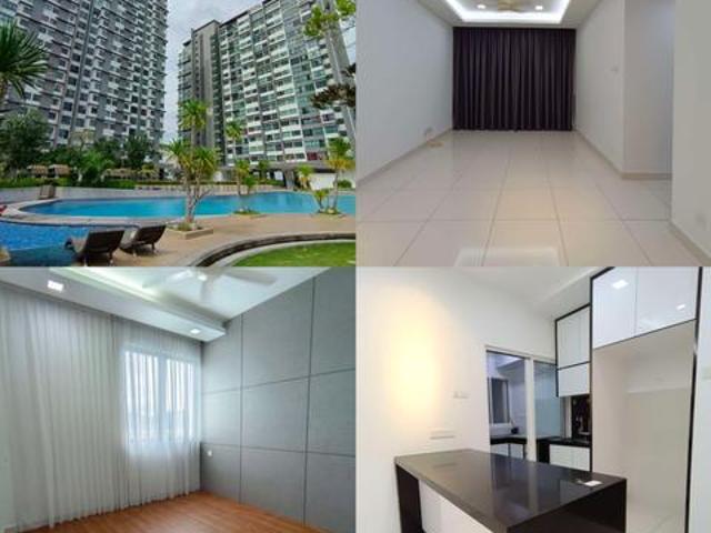 Full Loan Cash Back Renovated 3 rooms Kiara Plaza Condo pool view