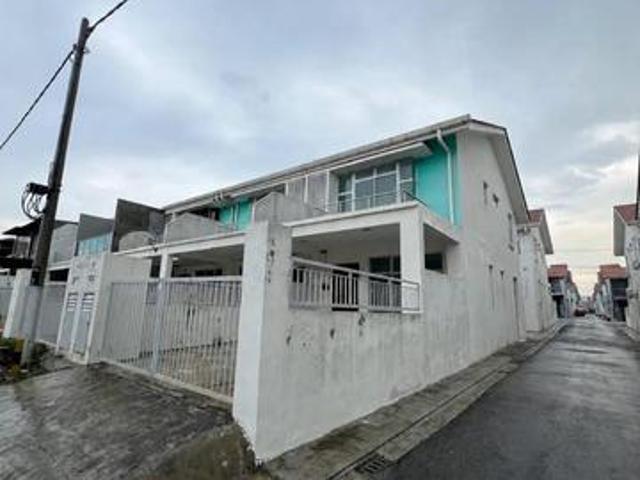 Full Loan Bare Unit Kangkar Pulai Jalan Dahlia End Lot Double Storey