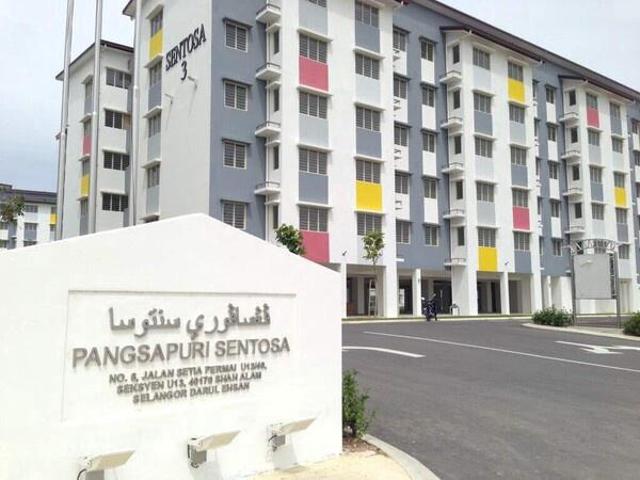 FULL LOAN Sentosa Apartment 650sf Setia Alam 0 DEPOSITMURAH