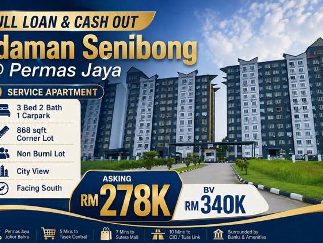 Full Loan Unit Idaman Senibong Permas Jaya