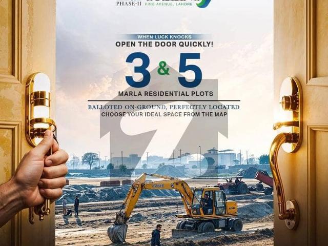 Full Paid 3 Marla Residential On Ground Plot Available For Sale In Union Green Phase 2 Pine Avenue Road Lahore
