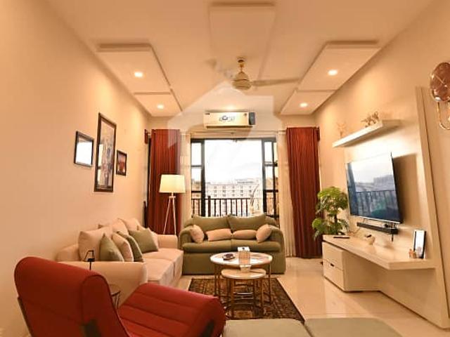 Fully Furnished 3 Bed Luxury Corner Apartment With Double Parking Galleria, Bahria Enclave