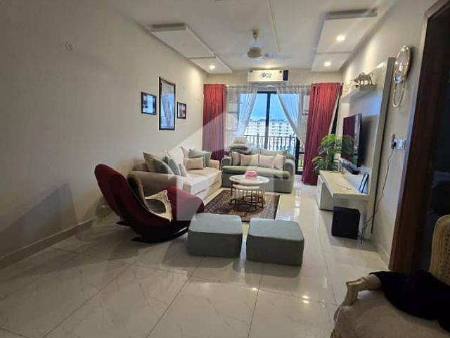 Fully Furnished 3 Bed Luxury Corner Apartment With Double Parking Galleria, Bahria Enclave