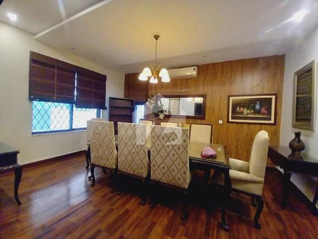 Fully furnished 10 marla full house with basement cinema hall is available for rent at prime location of dha phase 5, near to park