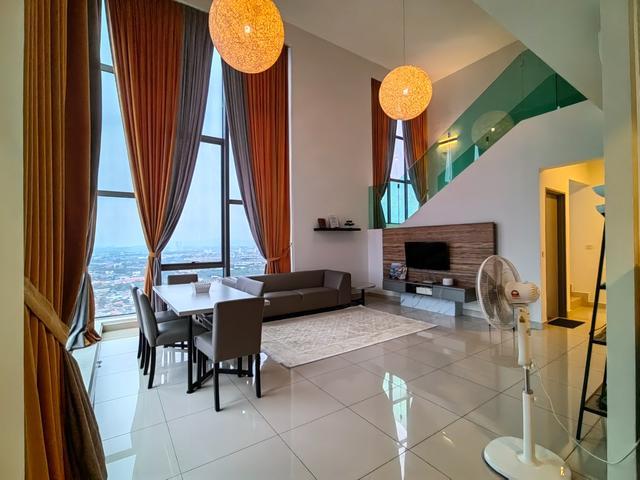 Fully Furnished Bangi EVO SOHO dekat Kemudahan l Top Floor View Cantik