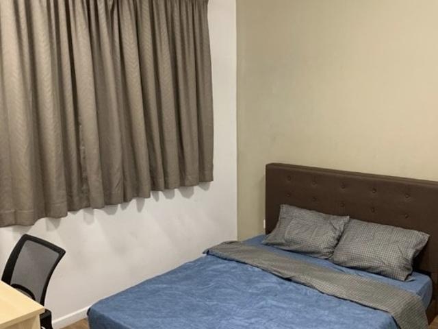 Fully Furnished Big Single Room FREE Utilites & Cleaning Utropolis Glenmarie, Shah Alam