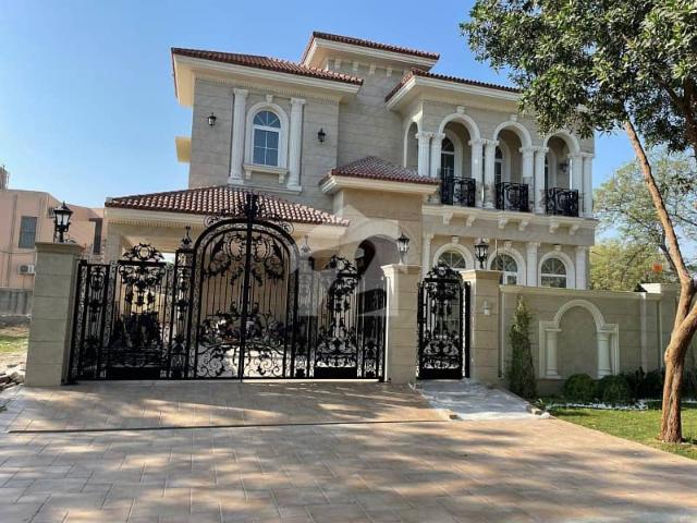 Fully furnished brand new 1 kanal elegant and super hot located furnished bungalow is available in the best block of dha lahore near penta square