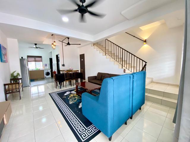 Fully Furnished Double Storey Terrace House Kota Warisan