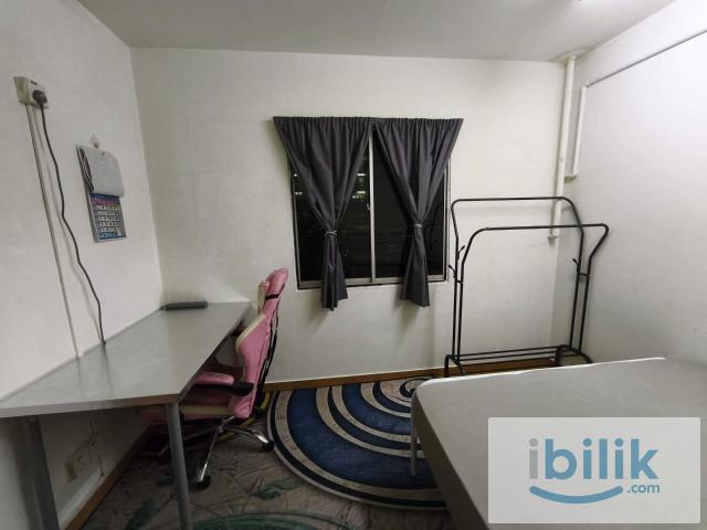Fully furnished female single room@ ground floor flat dbkl