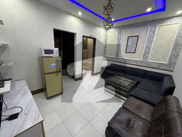 Fully Furnished Flat For Rent 1 Bed Attached Bath Tv Lounge And Kitchen Johar Town Phase 2 Block H3
