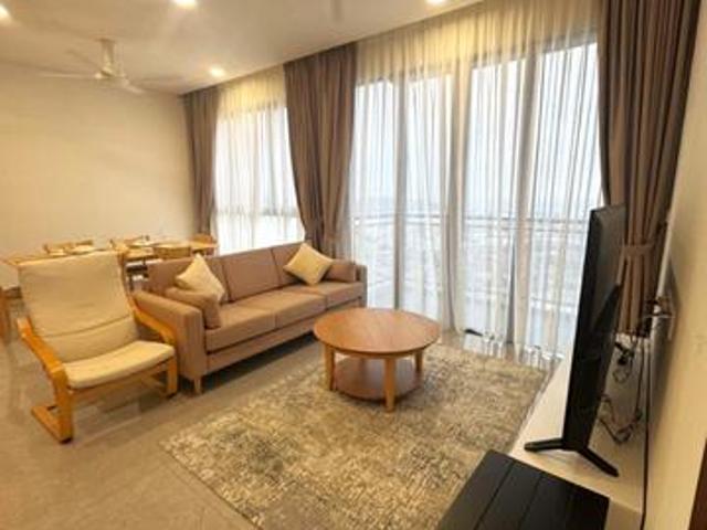 Fully furnished high floor with nice city view golf course view