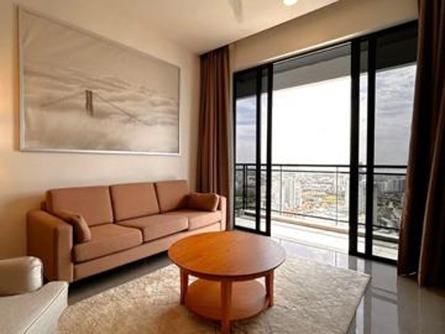 Fully furnished high floor with city view pocket sea view