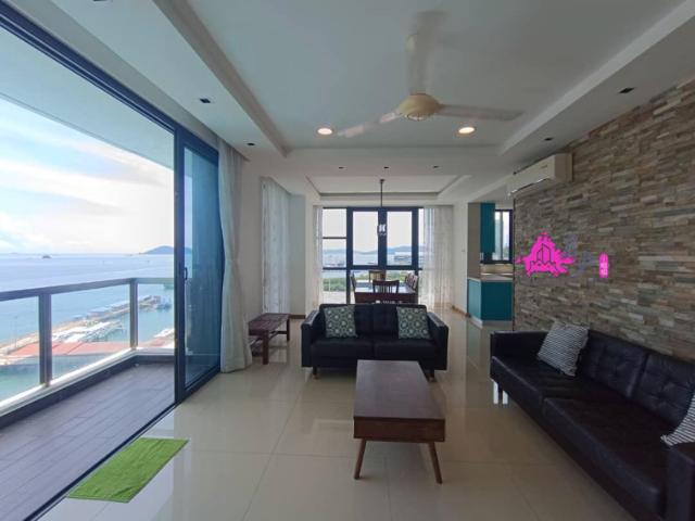 Fully Furnished Jesselton Residences Condominium Suria Shopping Mall Kota Kinablu Town