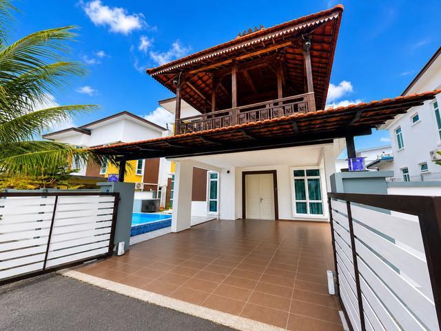 FULLY FURNISHED SIAP KOLAM Bungalow Paya Rumput Perdana Cheng MLK