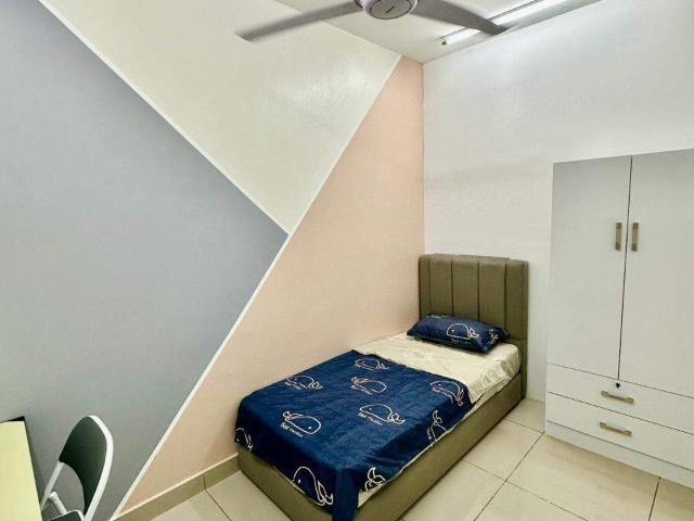 Fully Furnished Single Room Mizumi Residence, Kepong. Walking distance to MRT & AEON Shopping Mall