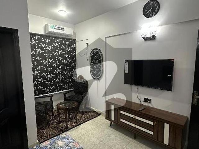 Fully Furnished Studio Apartment 2 Bedrooms Attached Washrooms Kitchen Lounge Bukhari Commercial Area