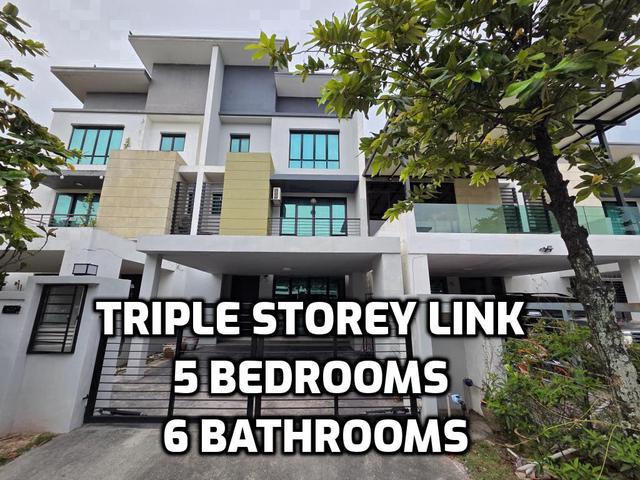 FULLY REPAINT FURNISH Unit Triple Storey Zircona Alam Impian