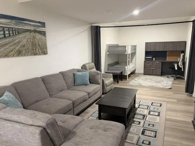 Furnished 1 Bedroom + Full Kitchen + Living Room + Den/Office basement