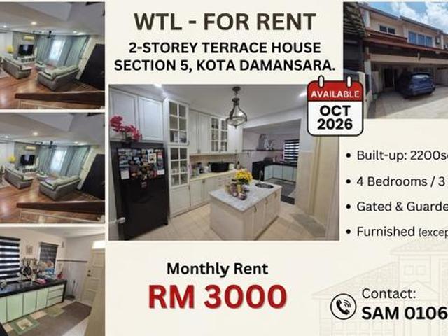 Furnished landed 2storey house