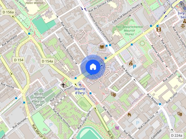 Furnished studio Ivry