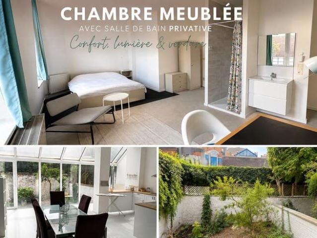 Furnished room with private bathroom Co Living