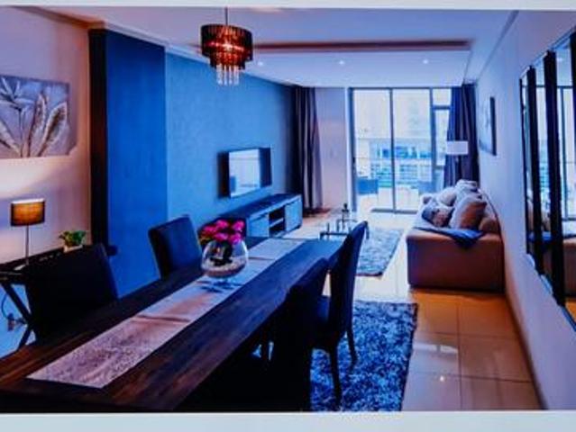 furnished trendy upmarket apartment.