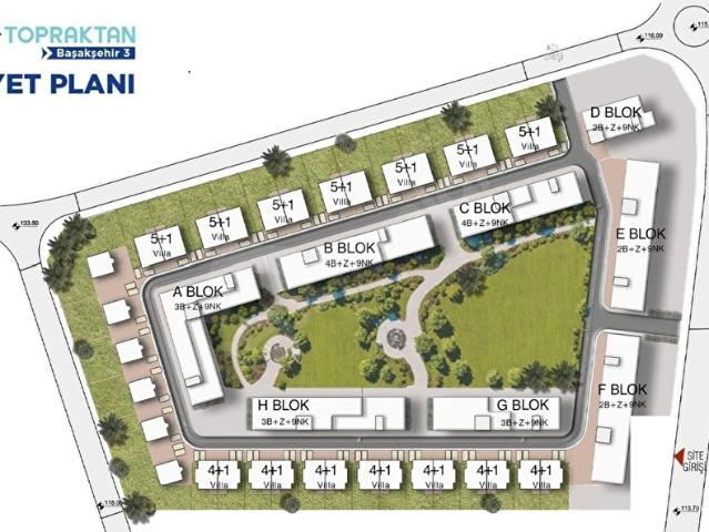 FUZUL TOPRAKTAN BAŞAKŞEHİR 3 PROJESİ SATILIK 4+1 VİLLA PARSELİ