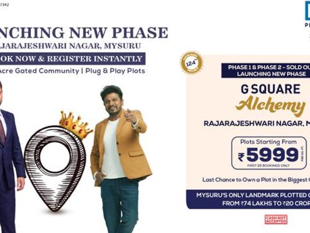 G Square Alchemy,Rajarajeshwari Nagar Residential Plot For Sale Mysore