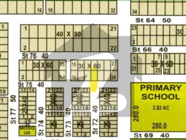 G 13/2 Street 75, Plot 20 Ready To Construction Sun Face Size 30x60 For Sale