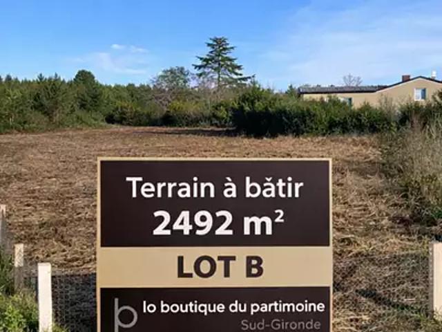Gans 33430 Achat / Vente terrain