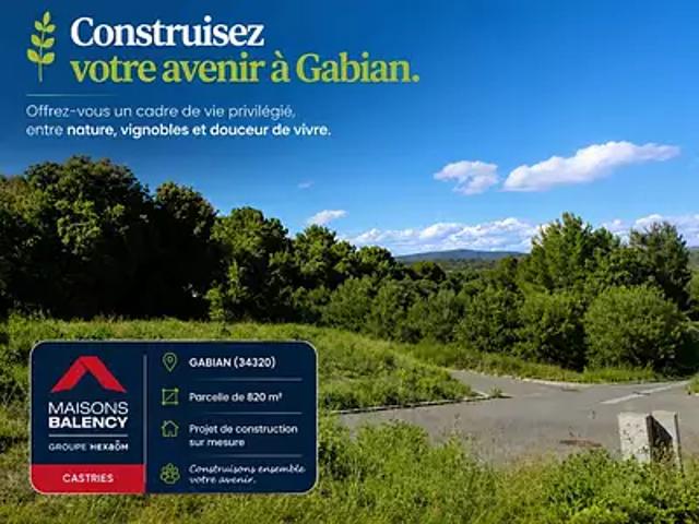 Gabian 34320 Programme neuf terrain neuf à vendre