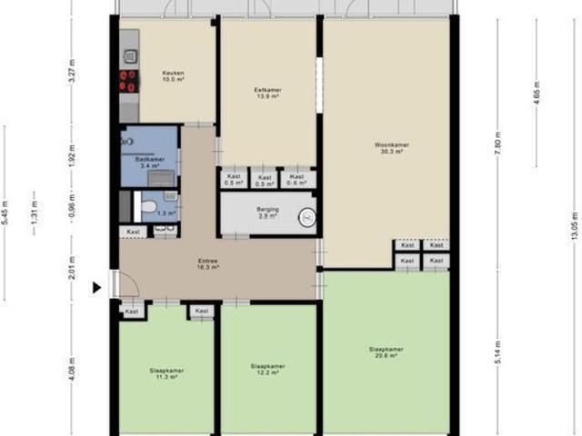 Galerijflat appartement te huur in Den Haag