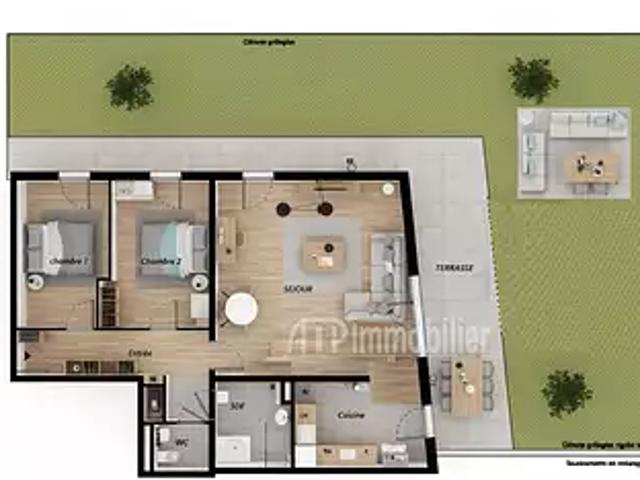 Gap 05000 Achat / Vente appartement 3 pièces t3 terrasse