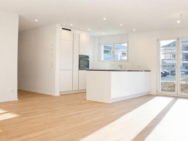Gartentraum im Erdgeschoss – moderne 4.5 Zimmer WHG mit gedeckter Terrasse in Bürglen