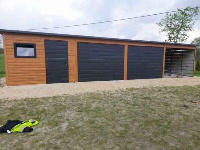 Garaż blaszany 12x6, Garaże blaszane