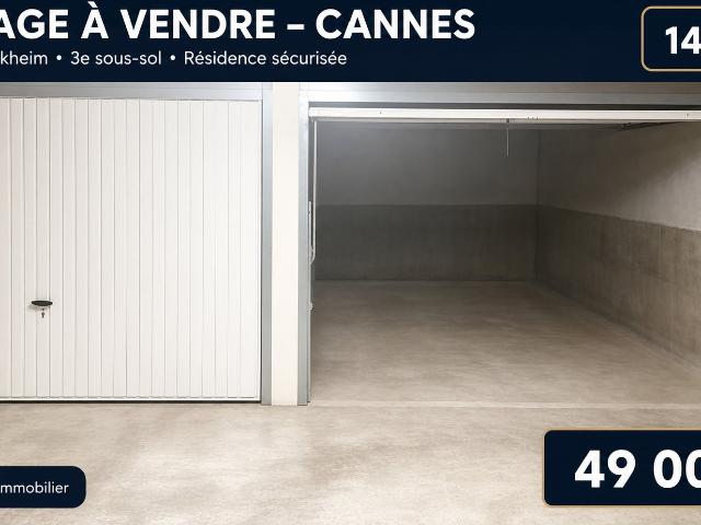 GARAGE À VENDRE CANNES RUE DE TURCKHEIM