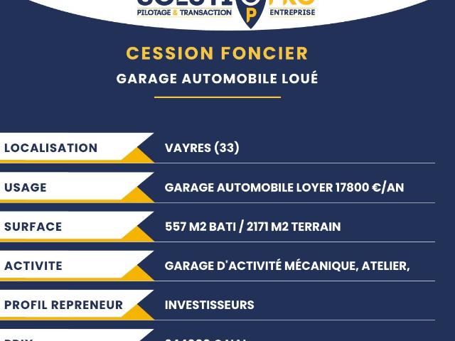 GARAGE AUTOMOBILE LOUÉ