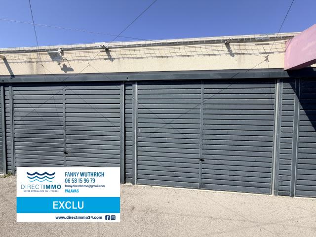 Garage sécurisé à vendre Résidence Nouvelle Vague, Rive Gauche, Palavas les Flots