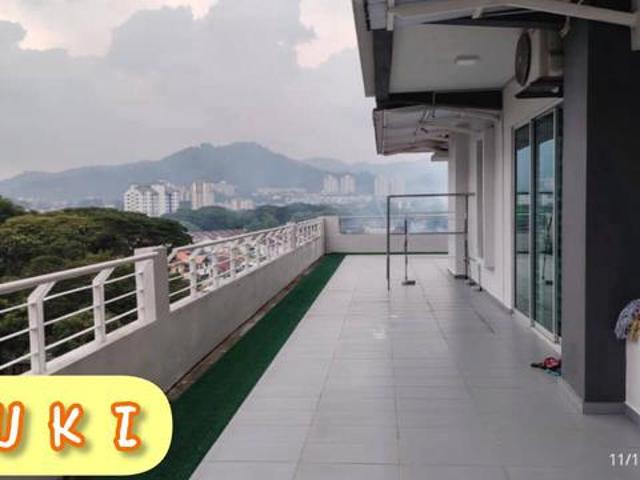 Garden Unit Elit Heights 1450sqft Fully Furnished Bayan Baru