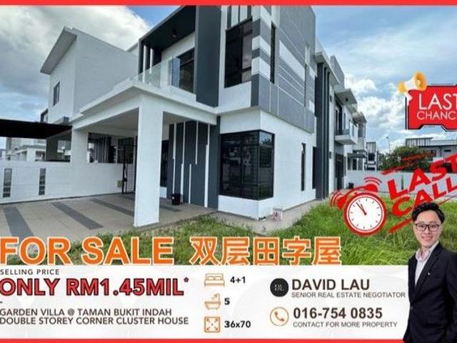 Garden Villa, Bukit Indah 2 Storey Corner Lot Cluster House