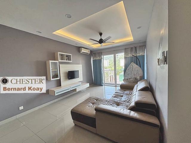 Garden Ville 1230sqft 2CP Sungai Ara furnished move in condition