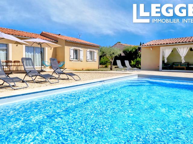 GARGAS, LUBERON Villa contemporaine neuve 4 chambres, piscine DPE classe A