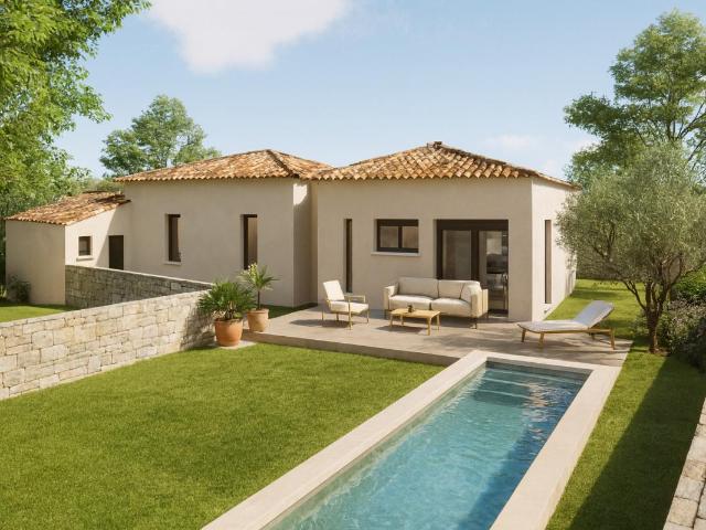 Gargas: Terrain viabilisé de 750 m² + Maison de plain pied – Modèle 90 m²