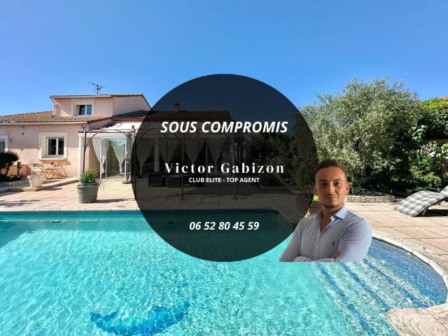 GARONS Spacieuse maison avec piscine 160m² Garons