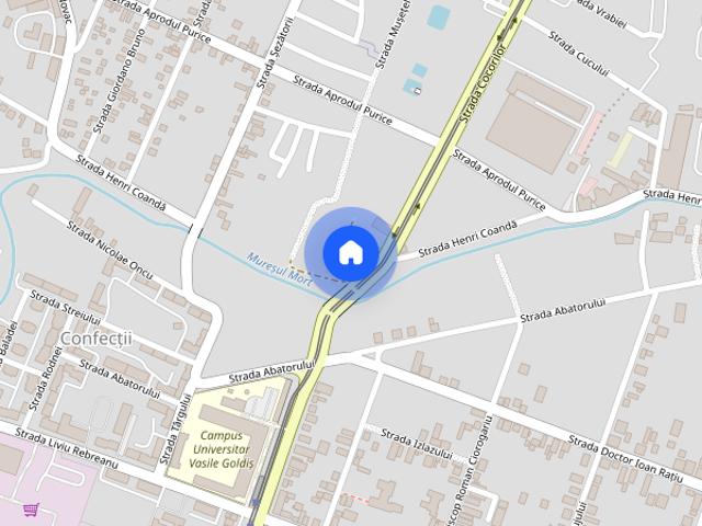 Garsonieră de închiriat aproape de Campusul Universitar din Confecții