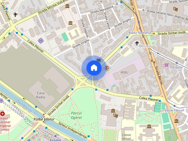 Garsonieră de închiriat Știrbei Vodă, metrou Eroilor, bloc mixt, mobilată și utilată